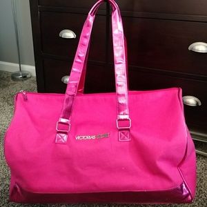 Victoria's Secret-Lg Duffel Bag- Hot Pink